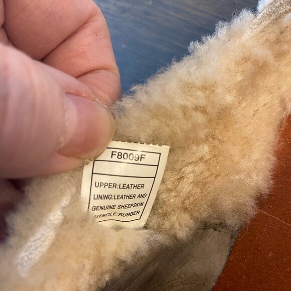 UGG Black Leather Shearling Lined Mule Clogs | Women’s 7 - Picture 7 of 8